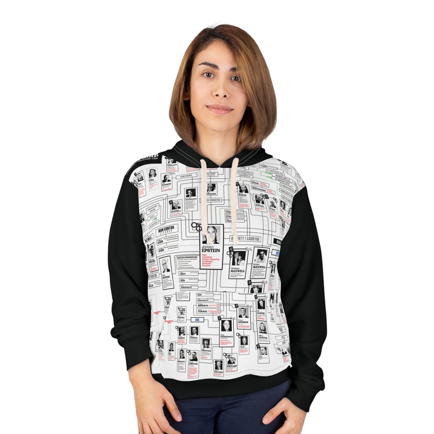 Epstein Map and Clients list hoodie