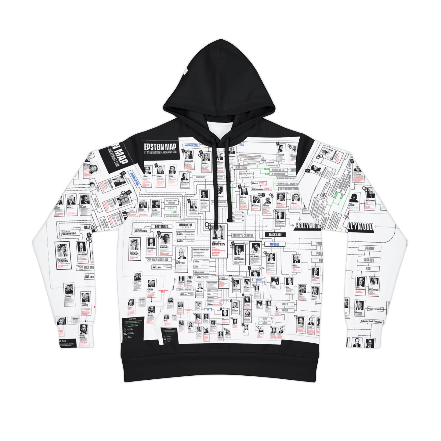 Epstein Map Athletic Hoodie