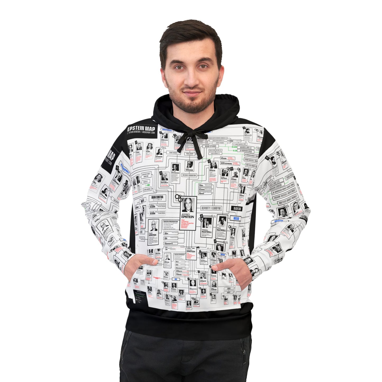 Epstein Map Athletic Hoodie