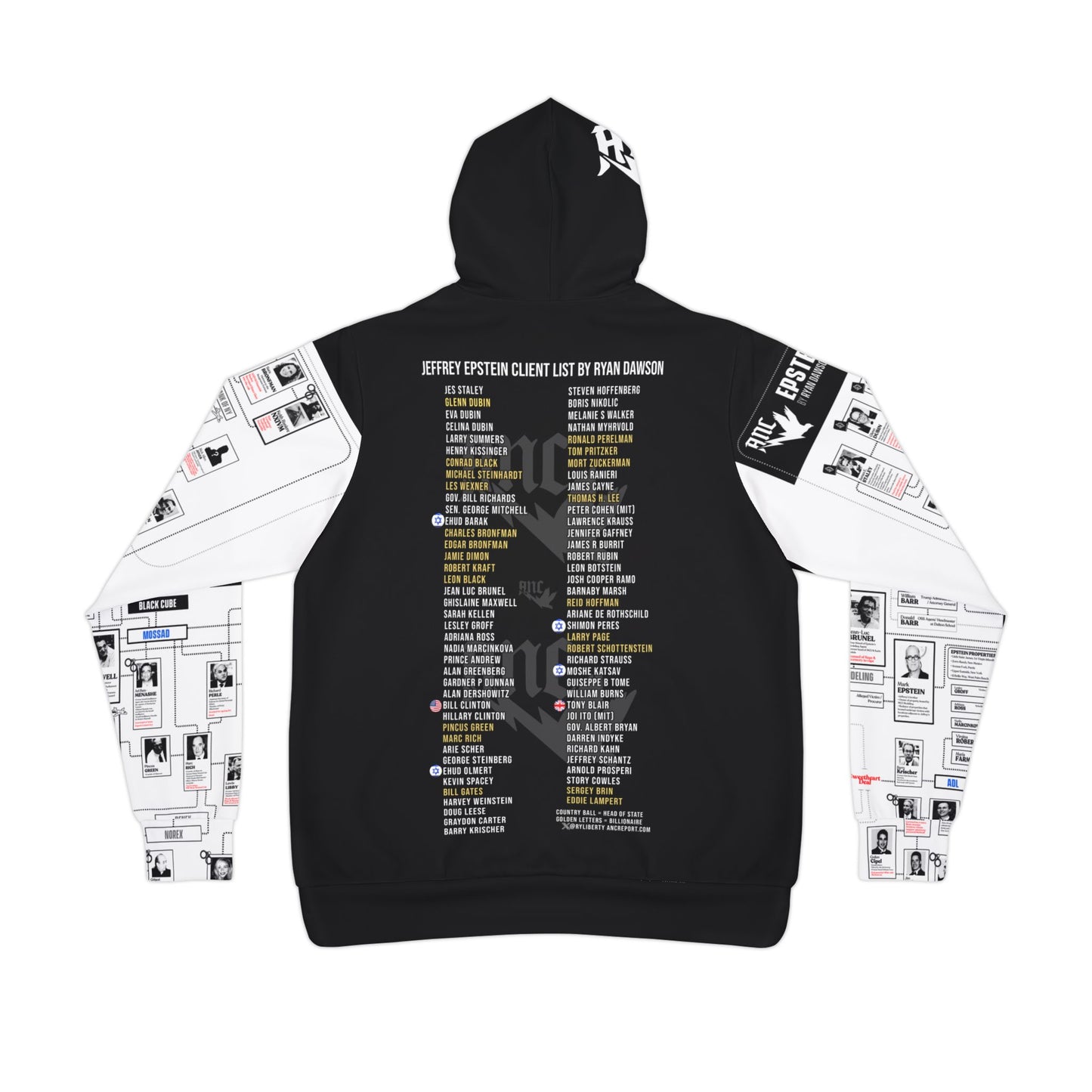 Epstein Map Athletic Hoodie